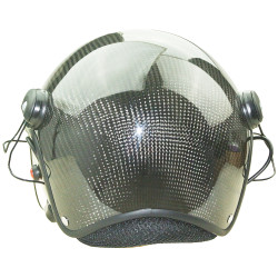 Carbon helmet with active electronic damping