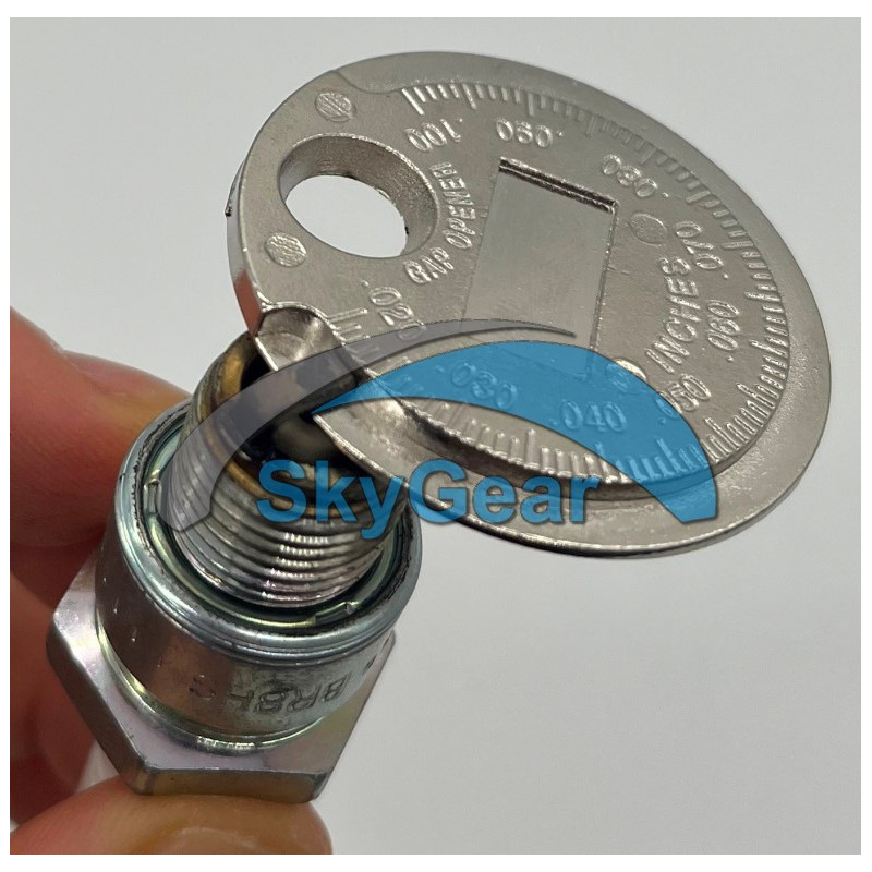 Spark plug electrode gap gauge