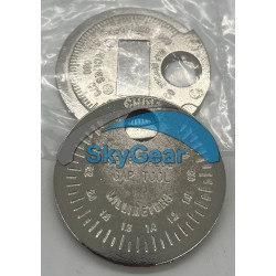 Spark plug electrode gap gauge